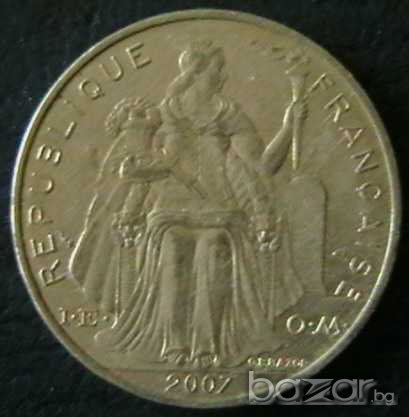 5 франка 2007, Френска Полинезия, снимка 2 - Нумизматика и бонистика - 7549940