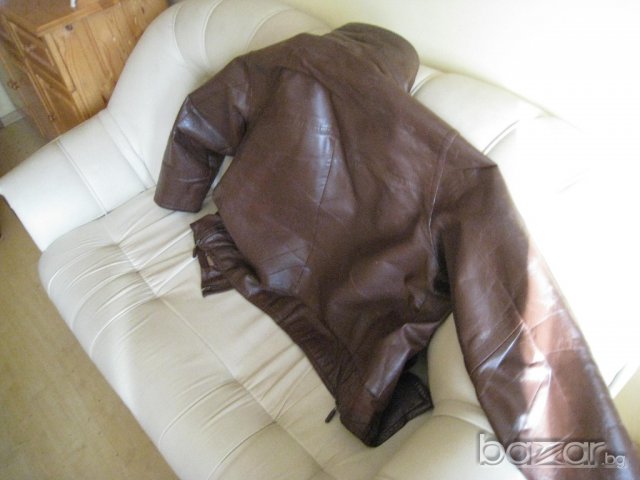  Кожено яке-телешки бокс!, снимка 5 - Якета - 12979960