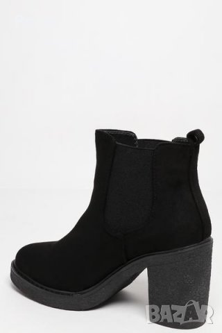 Дамски боти, в черно с дебел ток - размер 36 и 40 Нови, снимка 4 - Дамски боти - 23960643