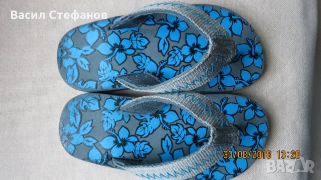 Детски джапанки - сиви, снимка 3 - Детски сандали и чехли - 22579922