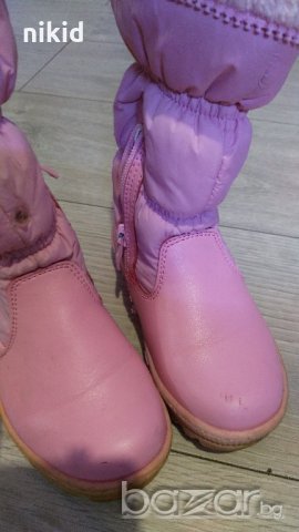Розови детски ботуши апрески с пух с лека забележка, снимка 5 - Детски боти и ботуши - 20803538