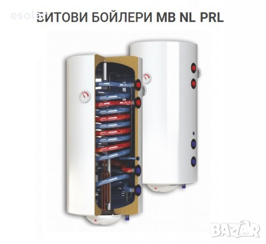 Битов бойлер с две паралелни серпентини 120 л.