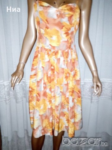 Свежа рокля с флорални мотиви- М/ L, снимка 8 - Рокли - 20600151