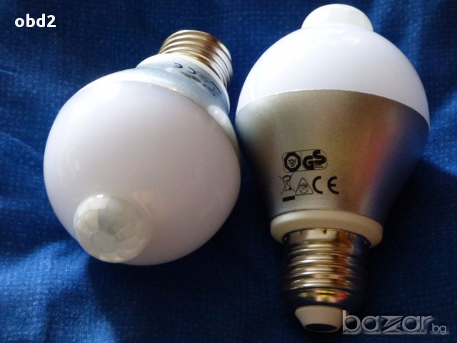 LED 6W лампа с инфрачервен сензор за движение и сензор за светлина, снимка 7 - Осветление - 8333245