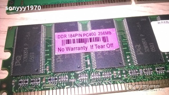 ddr 256mb x2 ram-2бр памет за комп-внос швеицария, снимка 15 - RAM памет - 19202754