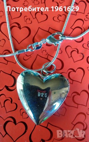 Колие сърце отварящо се , снимка 2 - Колиета, медальони, синджири - 25122994