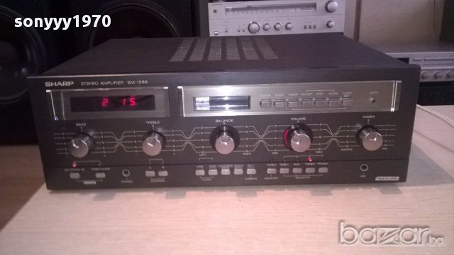 sharp sm-1288h retro amplifier-made in japan-внос англия, снимка 11 - Ресийвъри, усилватели, смесителни пултове - 17061794