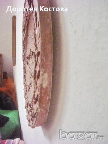 Гипсова украса с глигани, снимка 6 - Антикварни и старинни предмети - 8689691