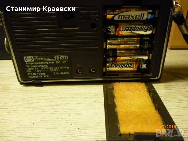 ELITE electronic- tr 1200 uhrenradio - vintage 89 - финал, снимка 9 - Радиокасетофони, транзистори - 23051985