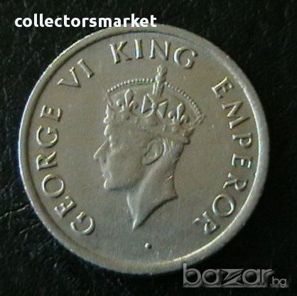 ¼ рупия 1947, Индия, снимка 2 - Художествена литература - 16877250