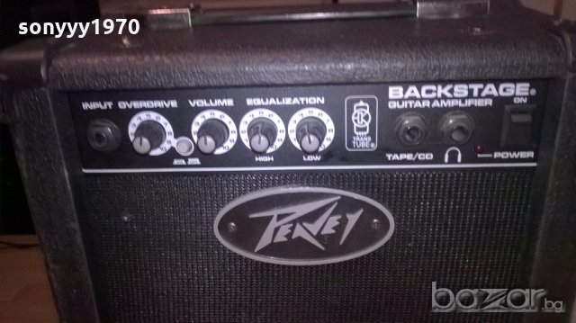 peavey backstage-guitar amplifier-30х30х18см-внос англия, снимка 5 - Ресийвъри, усилватели, смесителни пултове - 19576059