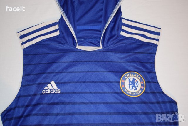 Adidas - Chelsea - Уникален потник с качулка / Адидас / Челси / Тениска, снимка 4 - Спортни дрехи, екипи - 25868162