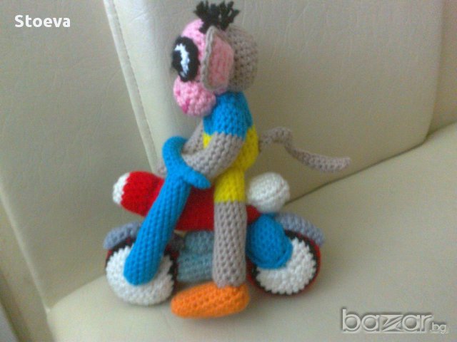 Кукла Маймунка моторист играчка, снимка 3 - Кукли - 14265804