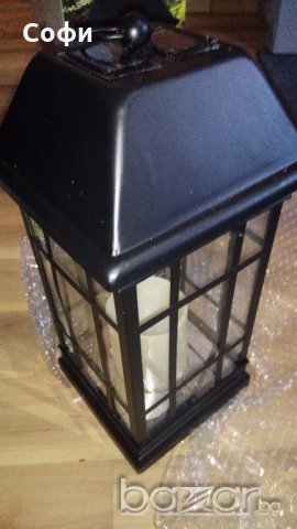 ФЕНЕР със соларна батерия! Слънчев светодиоден фенер - нови!, снимка 7 - Декорация за дома - 19021770