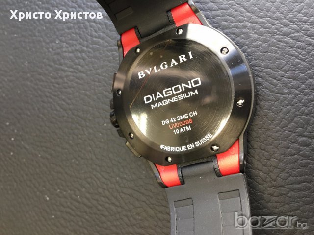 Часовник Bulgari Diagono Magnesium Chronograph клас ААА+ реплика, снимка 2 - Мъжки - 16656893