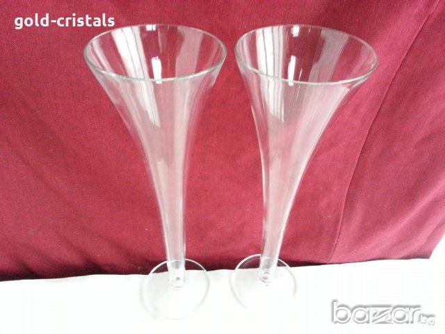 две кристални високи ритуални чаши, снимка 6 - Чаши - 20121770