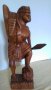  Дървена фигура на Африкански ловец , снимка 4