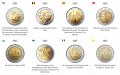 2 Евро монети (възпоменателни) емитирани 2005г