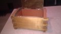 ретро дървена кутия с метален обков-1977г-22х16х11см, снимка 17