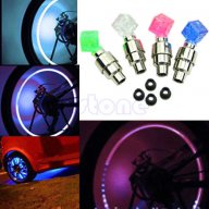 Светещи-LED капачки за Винтили на Коли,мотори и Велосипеди във 4 цвята, снимка 14 - Аксесоари и консумативи - 15650899