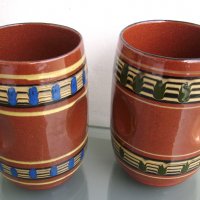 Чаши халби българска керамика комплект, снимка 2 - Чаши - 23637779