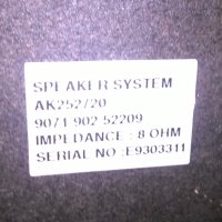 philips ak252/20 speaker system-внос швеицария, снимка 10 - Тонколони - 25256599