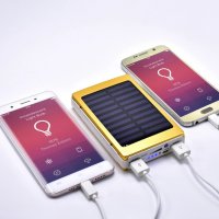 Соларна външна батерия power bank 60000mah с led фенер телефон iphone , снимка 2 - Външни батерии - 26001464