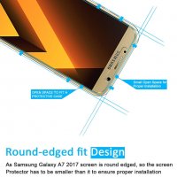 Samsung Galaxy A7 2017 стъклен протектор, снимка 3 - Фолия, протектори - 23819425