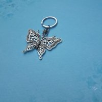Метален ключодържател Пеперуда-цвят: съставено сребро или бронз, снимка 6 - Други - 25499158