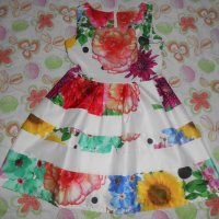 Слънчева стилна рокля размер L , снимка 2 - Рокли - 22462795