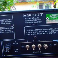 Scott A 407 усилвател, снимка 9 - Ресийвъри, усилватели, смесителни пултове - 23338339