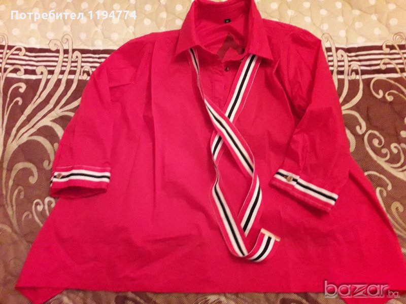 Дамска маркова риза в червено, снимка 1