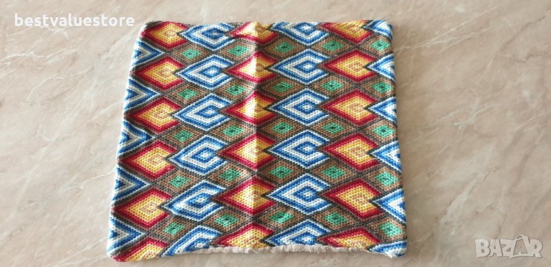 Памучна Ръчно Бродирана Пъстра Калъфка За Възглавница 43-38см, снимка 1