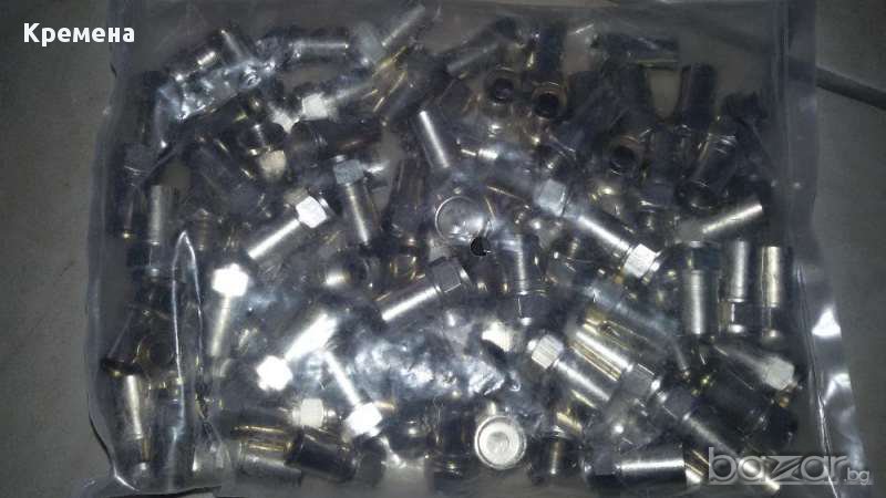 F-конектор за кримпване на коаксиален кабел 6мм RG59 - 200бр. , снимка 1