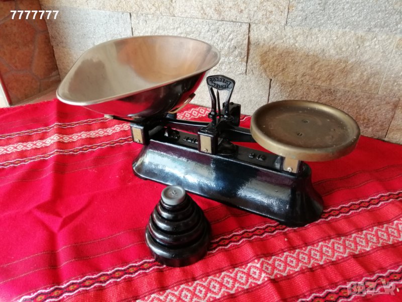 Старинен ретро кантар везна, снимка 1