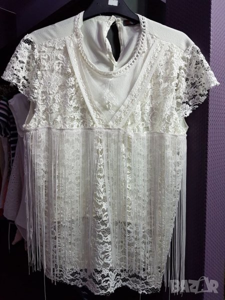 Нова Блузка с ресни/М, снимка 1