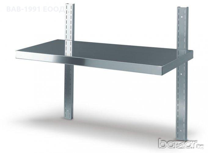 Стенен рафт неръждавейка 100х30 см, снимка 1