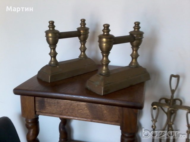 Стар масивен бронзов прибор за  - Камина ! (5555642), снимка 2 - Други стоки за дома - 18650740