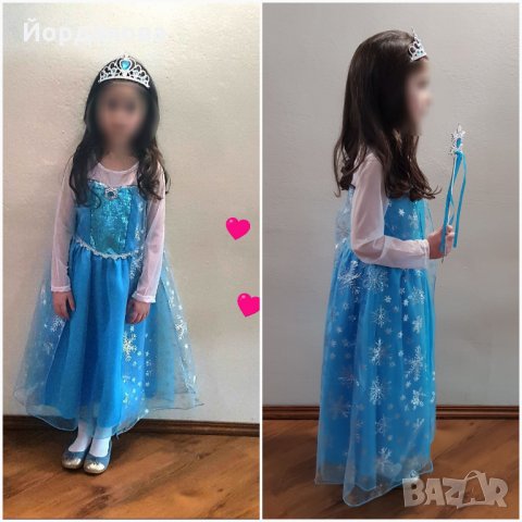 НОВО!!! БЛЕСТЯЩА РОКЛЯ НА ЕЛЗА от Замръзналото кралство, снимка 5 - Детски рокли и поли - 23405532