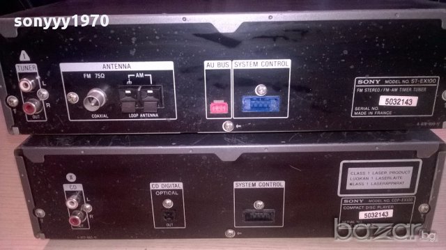 Sony st-ex100-tuner+sony cdp-ex100-cd-2бр-внос швеицария, снимка 8 - Ресийвъри, усилватели, смесителни пултове - 13244534