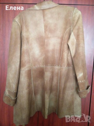 Женско яке от естествена агнешка кожа. Произведено в Турция.Размер L, снимка 2 - Якета - 25704697