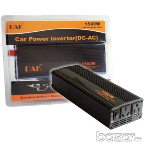 Инвертор за камион 24V-220V, 1500W, снимка 1