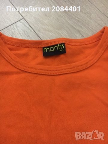 Оранжева дамска тениска, снимка 2 - Корсети, бюстиета, топове - 25275985