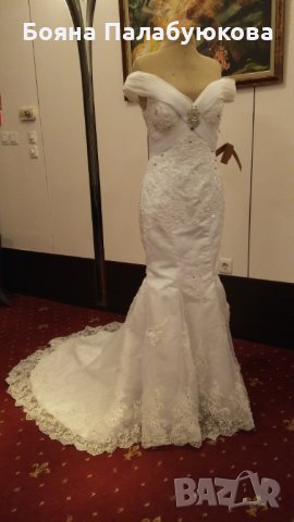 Уникална Френска  Булчинска Рокля-44, снимка 1