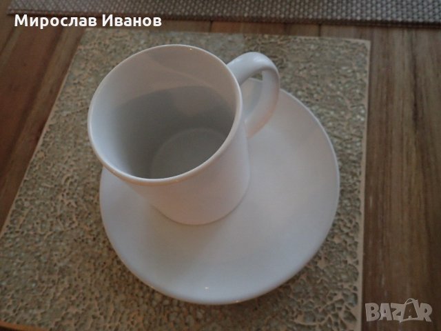 чаша за кафе с чиния от Малта, снимка 2 - Чаши - 21507924