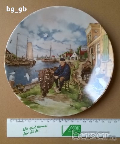 холандска декоративна чиния, снимка 2 - Декорация за дома - 11563621