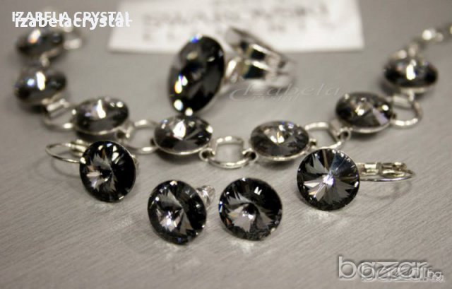 Сваровски Обеци,Комплекти,Колие,Гривна ''Rivoli''Crystals from SWAROVSKI ®, снимка 3 - Обеци - 11283514