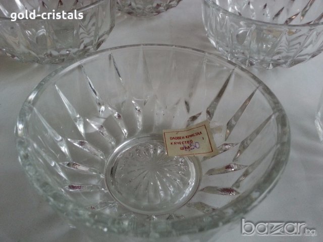  кристални купички , снимка 2 - Антикварни и старинни предмети - 20484471