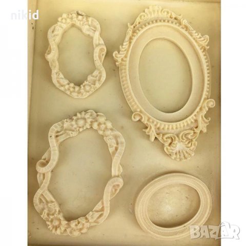 4 рамки рамка овал елипс силиконов молд форма декорация торта фондан шоколад и др.