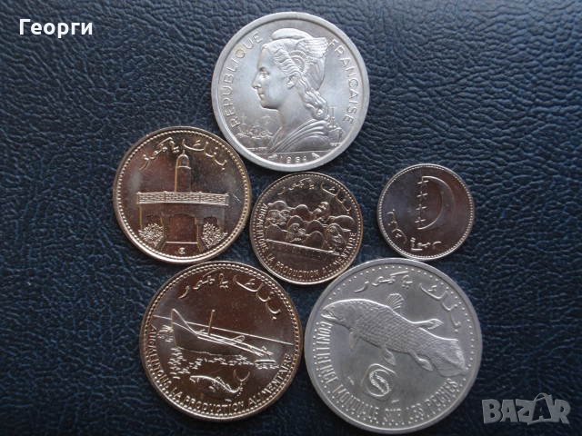 лот 6 монети Коморски о-ви (1947-2017), снимка 2 - Нумизматика и бонистика - 25015835